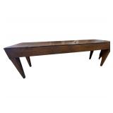 Antique Wooden Bench - 75" x 18" x 25"