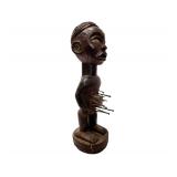 Hand Carved Wooden Statue from the Luba and Hemba Tribes of the Democratic Republic of Congo