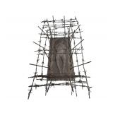 "Title Unknown" - Mixed Media Cement Scuplture - 16" x 27" x 12"