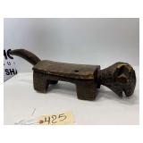 Hand Carved Wooden Head Rest 28 Inches Long Possibly From Republic of Congo of the Yaka People ?