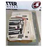 Original Sketches, Blueprints, & Design Boards