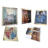 Various Originals & Reworks on Loose Canvas - Approx. 40" x 40" Each