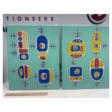 (2) "Interaction #3" & "Interactions #2" - Mixed Media on Canvas - 16" x 20"