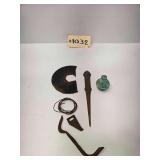 Lot Of Vintage Copper Items - Letter Opener - Salt Shaker