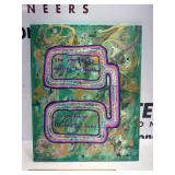 "Organic Circuit #5" - Mixed Media on Canvas - 16" x 20"