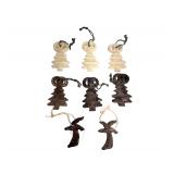 (8) Mixed Media Tree Sculptures - 3" x 5"