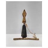 Wooden/ Copper Cow Bell From Camaroon