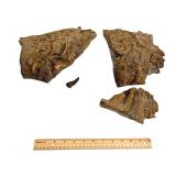 "Title Unknown - Mixed Media Sculpture - 15" x 31" x 7" - Loose Pieces Need Glued