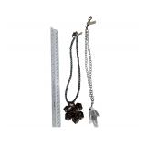 Thierry Mugler Star Necklace and Rose Pendant Necklace