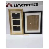 2 - Wooden Glass Picture Frames 12” X 22” - 20” Xx16”