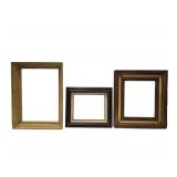 3 - Wooden Picture Frames- 15” X 20” - 12” Xx15” - 15”.5” X 18”
