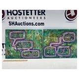 (2) "Organic Verses #3" & "Organic Verses #4" - Mixed Media on Canvas - 16" x 20"