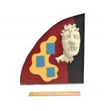 "Warrior" - 2019 - Mixed Media Sculpture - 17 1/4" x 18 1/4" x 5"