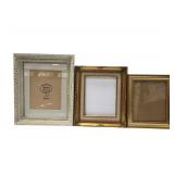 3 - Wooden Glass Picture Frames 11” X 14” - 12” X 14”.5” - 10” X 13”