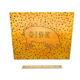 "Oink" - Acrylic on Canvas - 16" x 20"