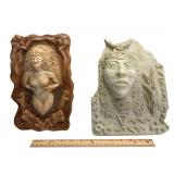 (2) "Blessed" & "Strength" - Mixed Media Sculptures