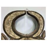 Nwantantay Carved Plank Mask - Bwa & Bobo People of Burkina Faso, West Africa - 25" x 31" - Broken Down Middle