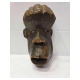 African Wooden Mask - Bassa People of Liberia - 10” H.