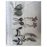5 Pairs of Custom Made Earrings - Costume Jewelry - Beaded - Bohemian - Spider - Butterfly