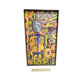 "The Veil" - 2022 - Mixed Media Sculpture - 20" x 36" x 5"