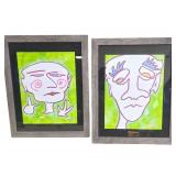 Abstract Portraits - Oil on Canvas - 12" x 16"