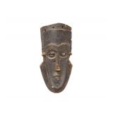 Carved Wooden African Mask - Congo - 14”H.