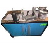 36" W Industrial Rolling Cart Various Print Paints and Materials Included