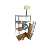 Metal Rack with Contents 37x19x60 Inches