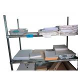 Adjust Shelf on Wheels, Multiple Size Paper. Multiple Kinds of Toner.