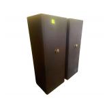 2 Vintage Metal Cabinets 24x20x60 Inches