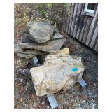 2 Pallets of Large Heavy Stone - See Photos