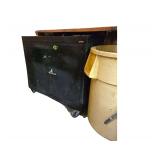 Metal Cabinet on Wheels 36" L x 18" D x 35" H. Contents Included