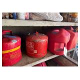4 Gas Cans - 2 Metal - 2 Plastic