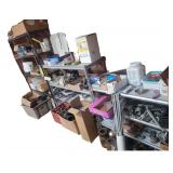 Contents on Shelves - Straps - Toilet Tank Levers - Paint Brushes - All Purpose Cement - Expansion Tanks and Various Hardware