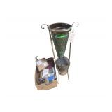 Vases- Buckets - Baskets- various Cds