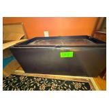 Faux Leather Upholstered Ottoman w/ Storage Inside