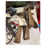 Approxametly 6 Hammers and an Electric Solder Iron