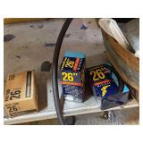 2 Bicycle 26Inch Tubes and a Box of Various Electrical Parts