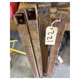 6 Piece of 4’ Steel Channel Brackets