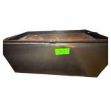 Faux Leather Upholstered Ottoman w/ Storage Inside