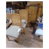 Wooden Table w/ Leaf and 2 Chairs