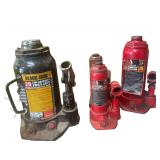 4 Bottle Jacks 2 are 2 Ton Lifters, 1 is 8 Ton ,Other is 20 Ton Lift
