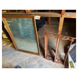 Wooden Wall Shelf & Mirror (34" x 46")