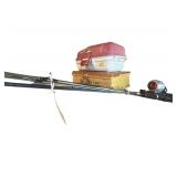 Pair of Tackle Boxes (empty) & 2 Fishing Poles w Reels