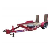 2014 Sure-Trac Red Single Axle Equipment Trailer - 14