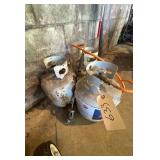 3 Propane Tanks (empty) - One Including Torch Attachment