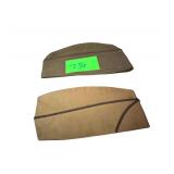 Pair of Folding US Military Hats