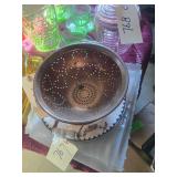 Vintage Copper Strainer- Decorative Plate
