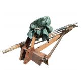 Adjustable Boom Attachment to Suit Excavator - 8" Pin Center to Center - Welded Pins