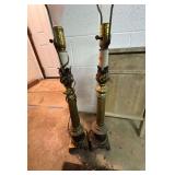 Pair of Lamps and Washboard